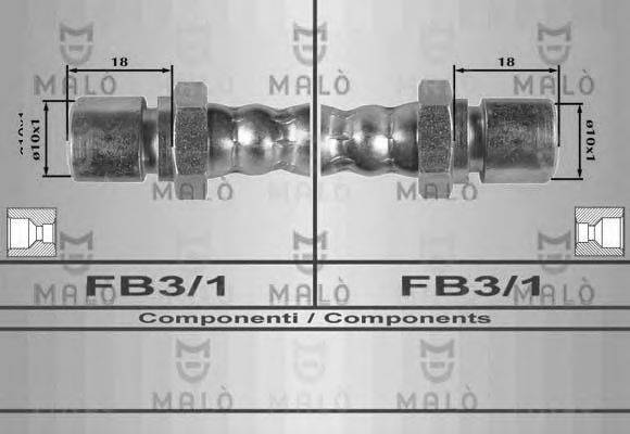 MALO 8541 Гальмівний шланг