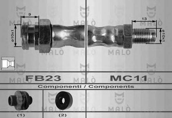 MALO 8554 Гальмівний шланг