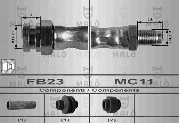 MALO 8574 Гальмівний шланг