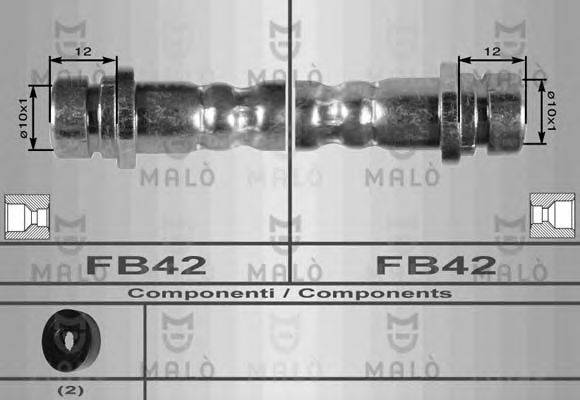 MALO 8646 Гальмівний шланг