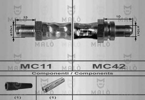 MALO 8922 Гальмівний шланг