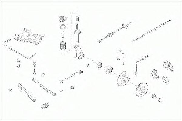 SACHS FORDMONDERS021 Рульове управління; Підвіска колеса