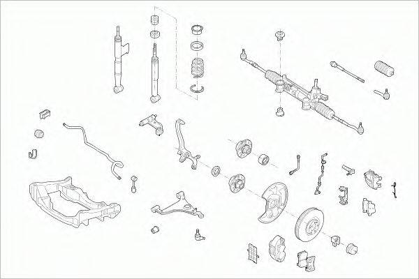 SACHS MERCEEKLAFS011 Рульове управління; Підвіска колеса