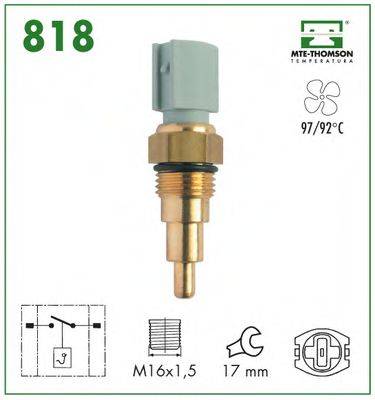 MTE-THOMSON 818 Термивимикач, вентилятор радіатора