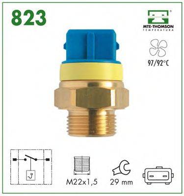 MTE-THOMSON 823 Термивимикач, вентилятор радіатора