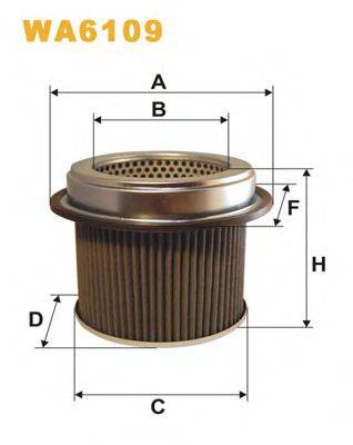 WIX FILTERS WA6109 Повітряний фільтр