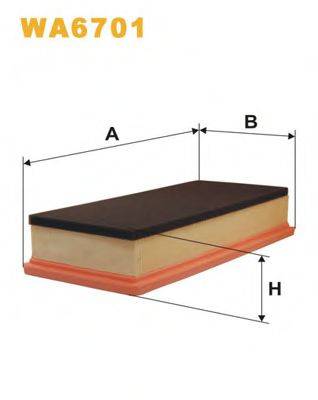 WIX FILTERS WA6701 Повітряний фільтр