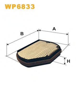 WIX FILTERS WP6833 Фільтр, повітря у внутрішньому просторі