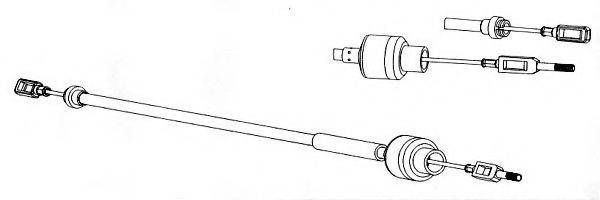 CEF CT01122 Трос, управління зчепленням