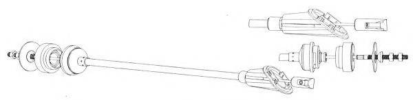 CEF CT01133 Трос, управління зчепленням