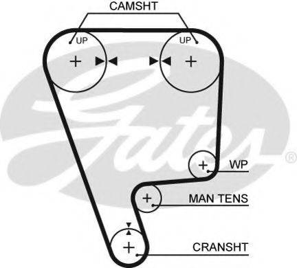 GATES 5348XS Ремінь ГРМ