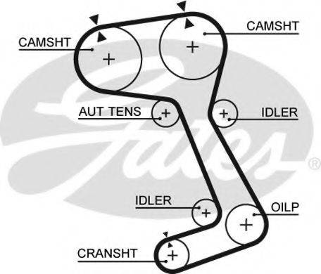 GATES 5364XS Ремінь ГРМ
