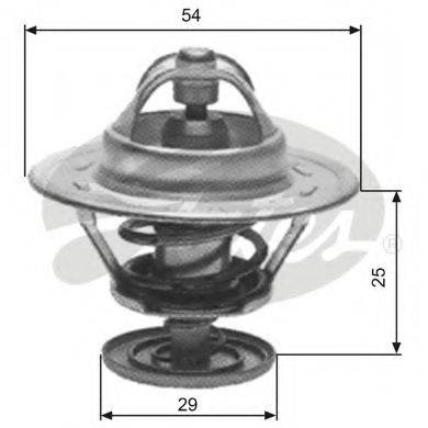GATES TH11186G1 Термостат, охолоджуюча рідина