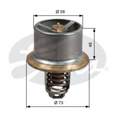 GATES TH51180G1 Термостат, охолоджуюча рідина