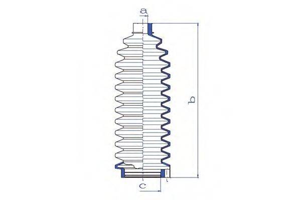 DA SILVA K5144 Пильовик, рульове управління