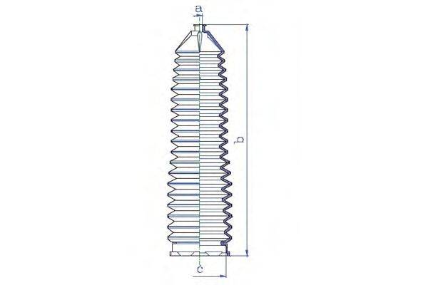 DA SILVA K5320 Пильовик, рульове управління