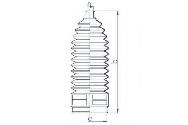 DA SILVA K5476 Пильовик, рульове управління