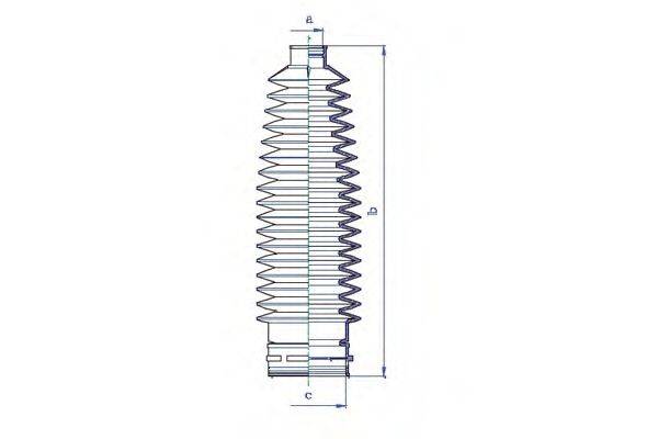 DA SILVA K5547 Пильовик, рульове управління