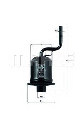 KNECHT KL247 Паливний фільтр