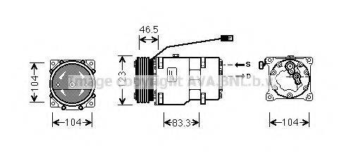 PRASCO CNK257 Компресор, кондиціонер