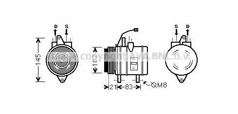 PRASCO DWK098 Компресор, кондиціонер