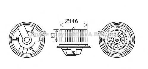 PRASCO FT8428 Електродвигун, вентиляція салону