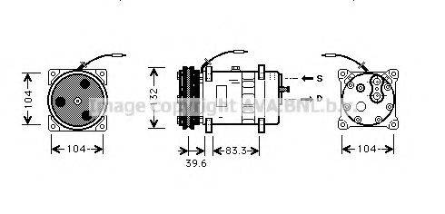 PRASCO JRK024 Компресор, кондиціонер