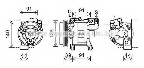 PRASCO SUK082 Компресор, кондиціонер