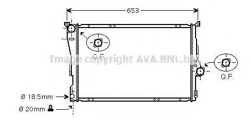 PRASCO BW2205 Радіатор, охолодження двигуна