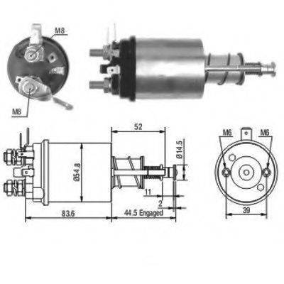 HOFFER 6646021 Тягове реле, стартер