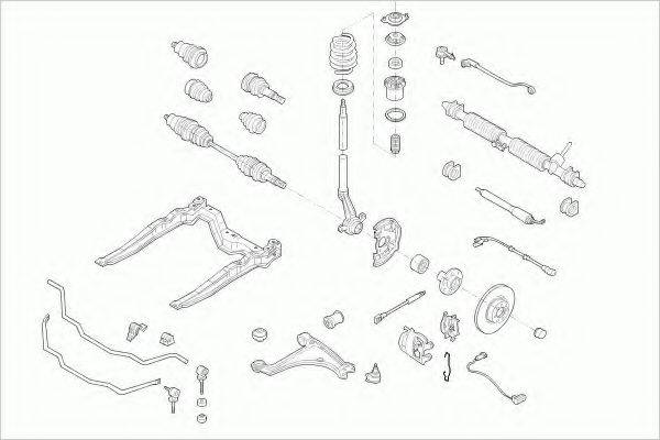 LEMFORDER OPELASTRAFL020 Рульове управління; Підвіска колеса