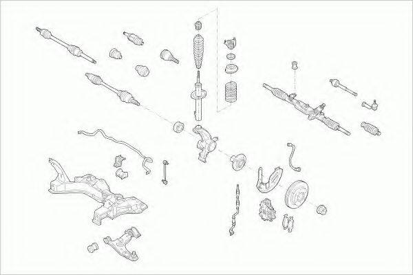 LEMFORDER FORDFOCUSFL005 Рульове управління; Підвіска колеса