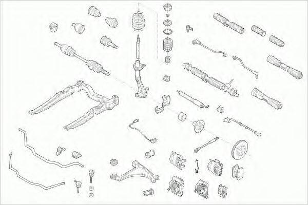 LEMFORDER OPELVECTRFL011 Рульове управління; Підвіска колеса