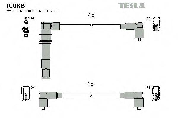 TESLA T006B Комплект дротів запалювання