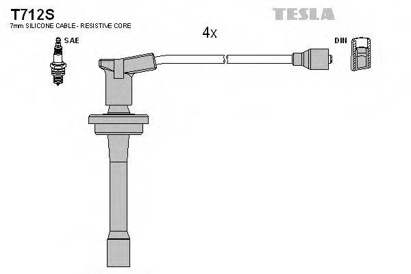 TESLA T712S Комплект дротів запалювання