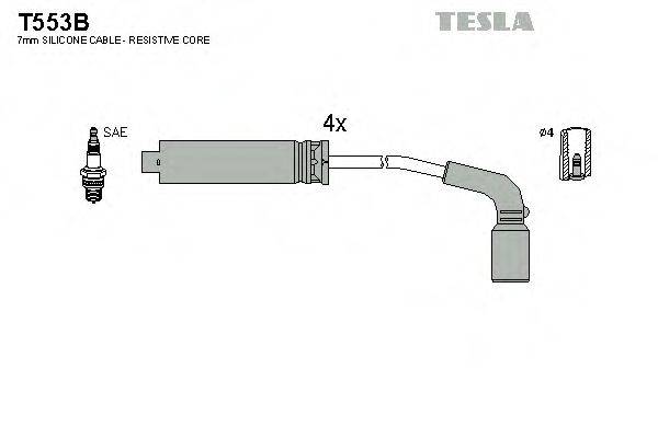 TESLA T553B Комплект дротів запалювання