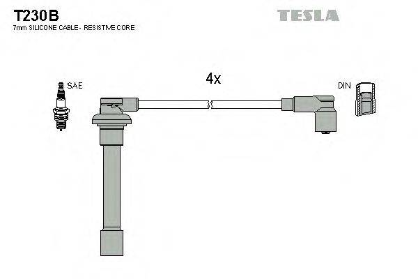 TESLA T230B Комплект дротів запалювання