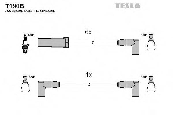 TESLA T190B Комплект дротів запалювання