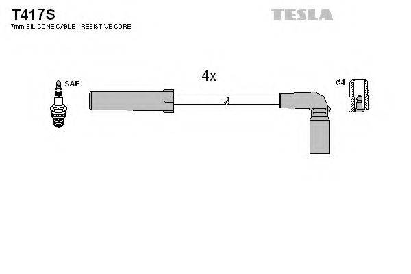 TESLA T417S Комплект дротів запалювання