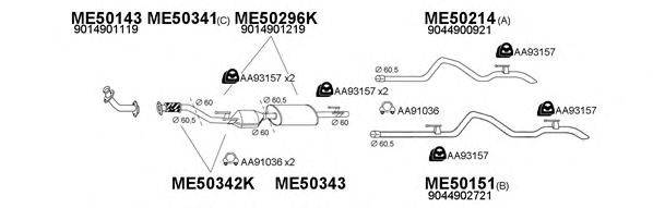 VENEPORTE 500133 Система випуску ОГ