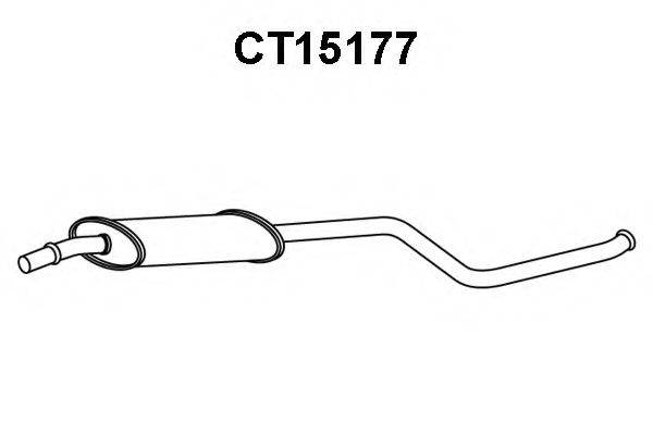 VENEPORTE CT15177 Середній глушник вихлопних газів