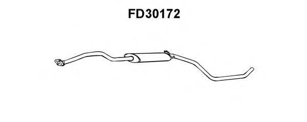 VENEPORTE FD30172 Середній глушник вихлопних газів