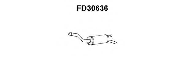 VENEPORTE FD30636 Глушник вихлопних газів кінцевий