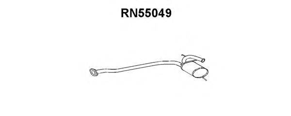 VENEPORTE RN55049 Середній глушник вихлопних газів