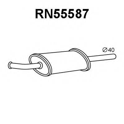 VENEPORTE RN55587 Середній глушник вихлопних газів