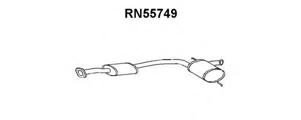 VENEPORTE RN55749 Середній глушник вихлопних газів