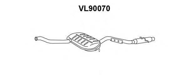 VENEPORTE VL90070 Передглушувач вихлопних газів