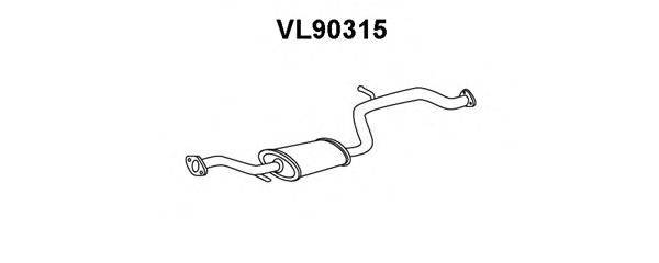 VENEPORTE VL90315 Передглушувач вихлопних газів