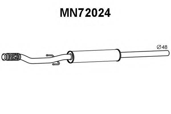 VENEPORTE MN72024 Передглушувач вихлопних газів