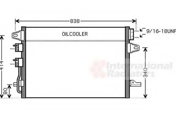 VAN WEZEL 07005088 Конденсатор, кондиціонер